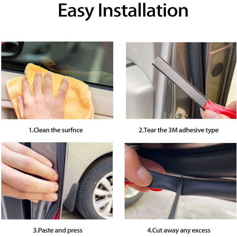 32.8FT L-Shaped 2 Layer Door Sealing Weatherstrip Edge Molding Trim For Chevy 32.8FT L-Shaped 2 Layer Door Sealing Weatherstrip Edge Molding Trim For Chevy