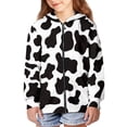 thumbnail image 2 of Xoenoiee Milk Cow Girls Boys Zip-Up Hoodies Kids Fall Winter Warm Sweatshirt Jacket with Pocket Youth Long Sleeve Shirt Top Teen Clothes Outfits, 6-7 Years, 2 of 7