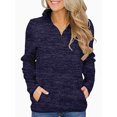 thumbnail image 4 of Guardurnaity Sudadera con capucha de color sólido para mujer Prendas para la parte del cuerpo Azul oscuro XL, 4 of 6