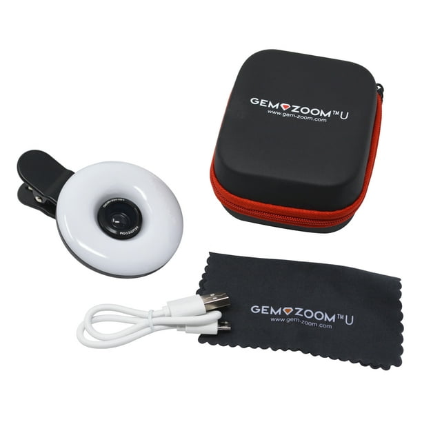 GemZoom U Universal Phone Camera Attachment 10X Macro Lens Diamond