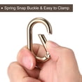 thumbnail image 4 of Uxcell 1.61 Inch Spring Oval Ring Round Snap Clip Trigger for Bag Purse Keychain, 6Pack Gold, 4 of 6
