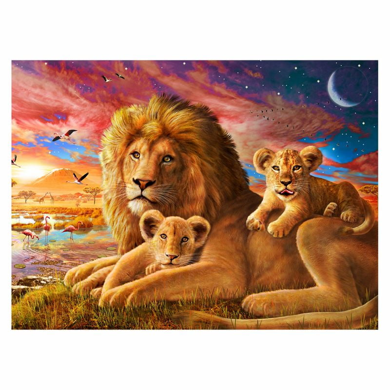 Zigsaw Puzzles Educational Games Toys for Children 5000 Pieces of Wooden Puzzle-Lion-Jigsaw Puzzles Landscape Pictures