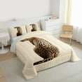 thumbnail image 3 of Castle Fairy 2-Piece Twin Size Comforter Set - Safari Leopard Animal Print, 3 of 8