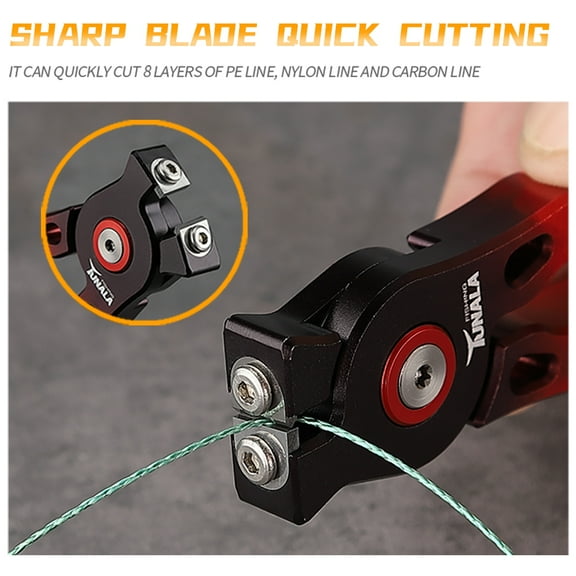 Mini Aluminum Alloy Fishing Pliers Line Cutter Tungsten Steel Blade Pocket Tool