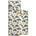thumbnail image 2 of Tractor and Haybales White Pattern Teens Toddler Nap Mat with Pillow, Sleeping Mat Bag for Preschool Daycare 59"x22", 2 of 6