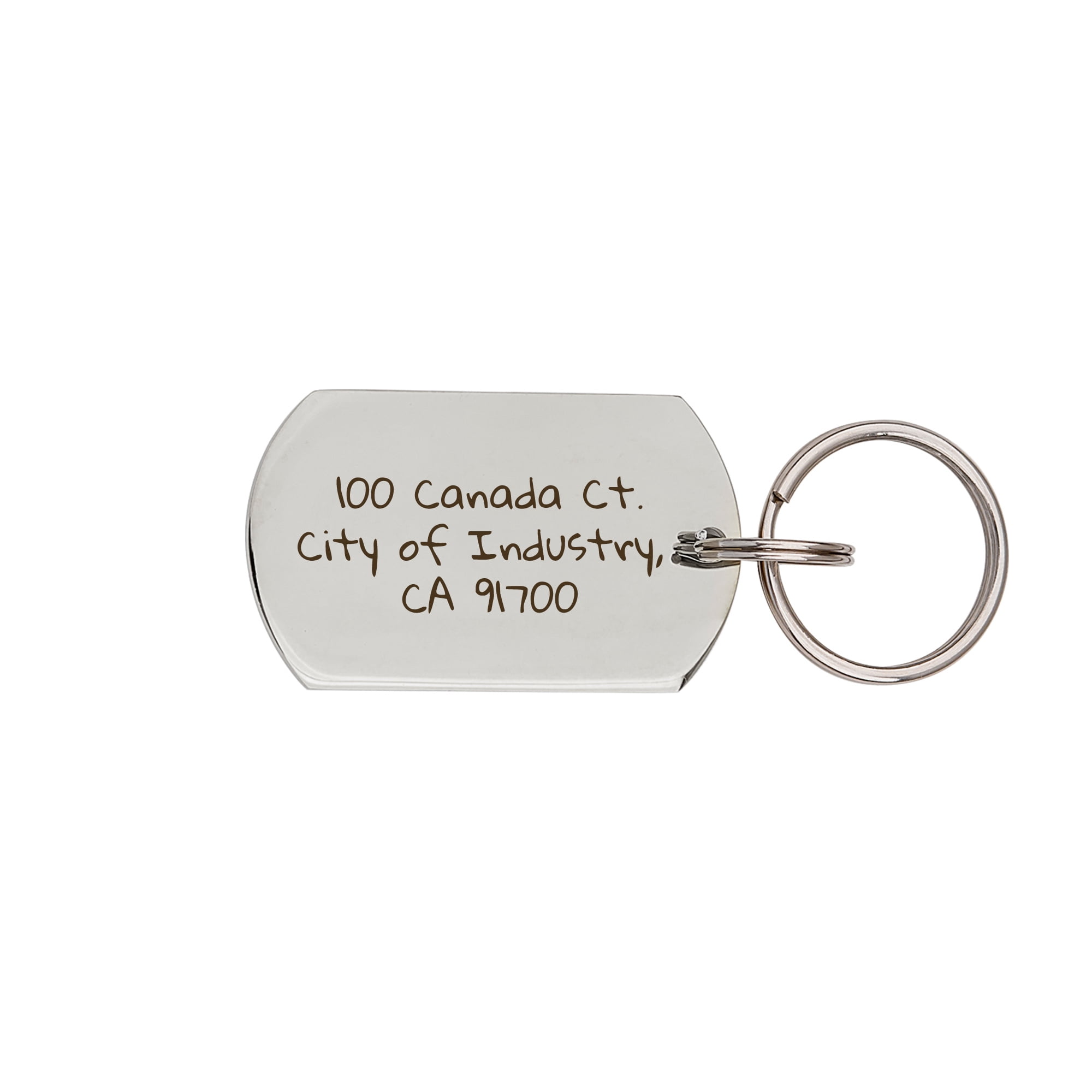 Engravable Pet Id Tag - Dog Tag with Phone Number Tag Shape - Pet Name Tag Emergency Tags for Pet Collar [Silver, L, Front & Back Engraving]