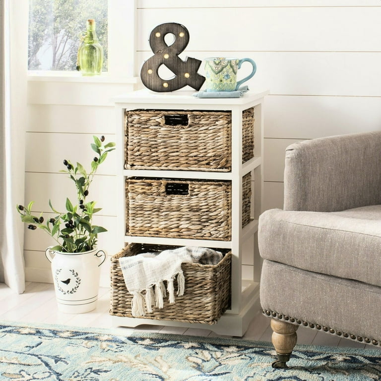 Santa cruz solid wood 3 drawer end table deals