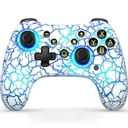 Switch Controller for Nintendo, ESYWEN Wireless Switch Pro Controller for Switch 2/Switch/Lite/OLED/PC/Android/iOS with Ambient Lighting,Turbo