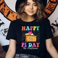thumbnail image 3 of Women's Funny Math Graphic Tee, Happy Pi Day Shirt with Pie Slice Design, CarolinaBlue, Size S, 3 of 6