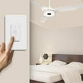 thumbnail image 2 of Carro Pioneer 4.75" 2-Gang Modern Plastic AC Ceiling Fan Smart Switch in White, 2 of 8