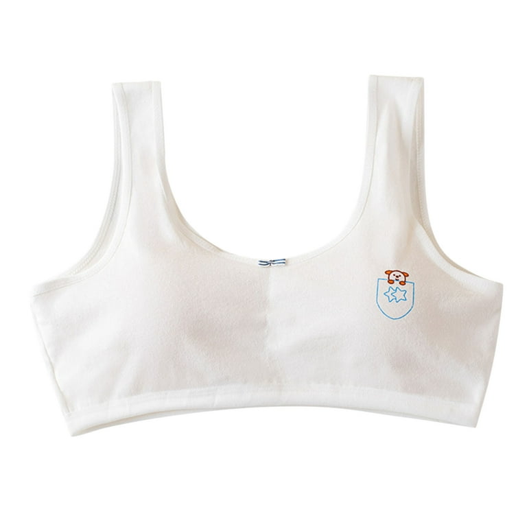Clearance Sales! Zpanxa Bras for Women Kids Girls Underwear Foam Bra Vest  Children Underclothes Sport Undies Clothes Womens Bras Sports Bra White L 