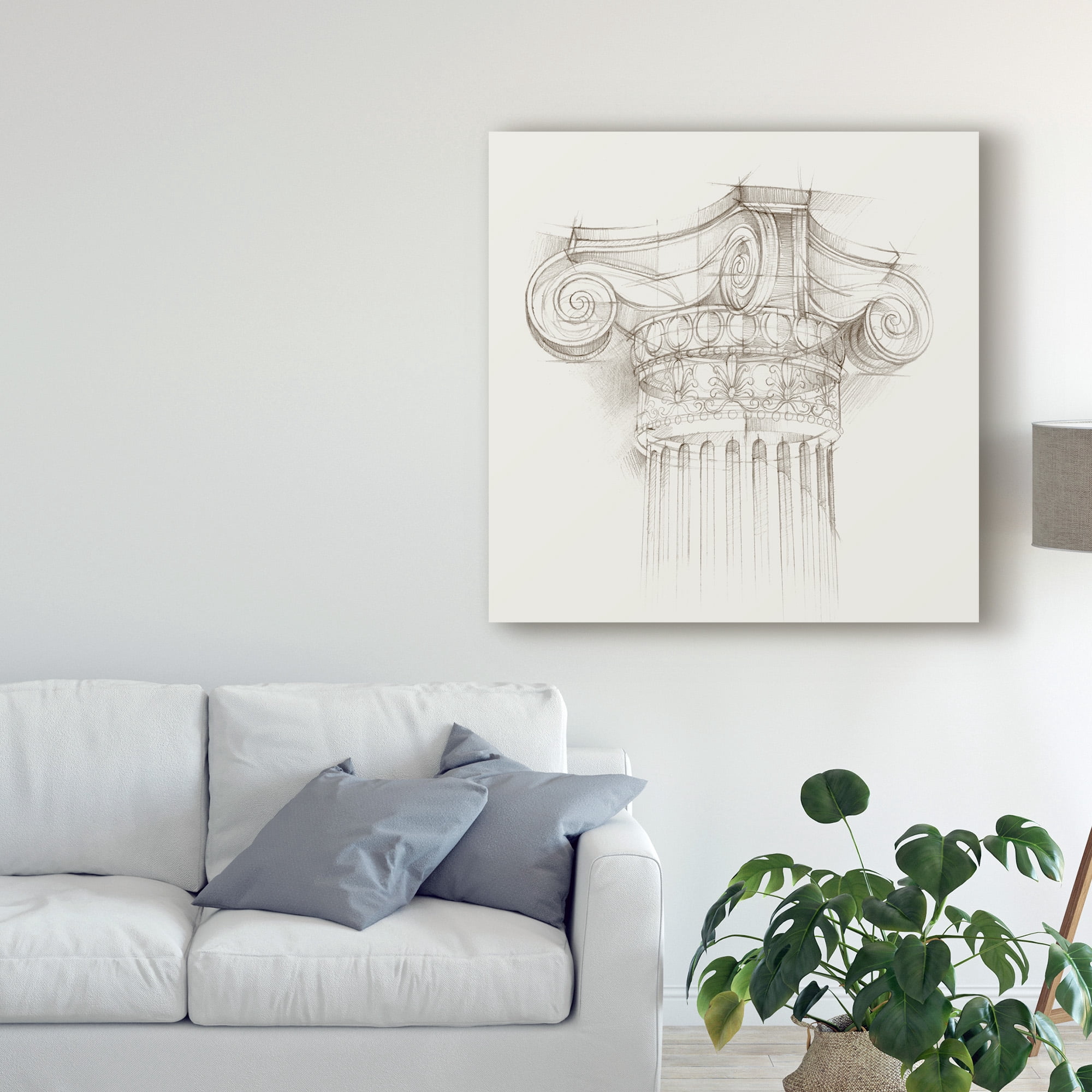 Trademark Fine Art 'Column Schematic II' Canvas Art by Ethan Harper
