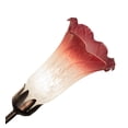 thumbnail image 4 of 24" Wide Pink/White Tiffany Pond Lily 7 Light Chandelier, 4 of 6