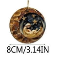 thumbnail image 3 of Xihbxyly Cosas Por Menos de 5 Dolares Colgante Navideño Misterioso Azul Marino y Dorado 8 Cm/3,14 Pulgadas, Acrílico Navideño, 3 of 4