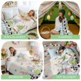 thumbnail image 6 of Throw Blanket Fleece Throw Blanket 50x80in, Easter Dwarfs with Egg Bunny Carrot Soft Lightweight Bed Blankets Flower on Linen and Blue Checker Fuzzy Couch Blankets for All Season, 6 of 9