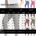 thumbnail image 3 of Plus Size Capri Leggings for Women Stretch Knee Length Pull On Capris Elastic Waist Casual Slim Fit Workout Pants Blue 2XL, 3 of 7
