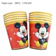 thumbnail image 5 of Decoraciones de fiesta de cumpleaños de Mickey rojo de Disney, suministros de vajilla de fiesta desechables para Baby Shower de niño, platos de papel, servilletas, pancartas, 5 of 5