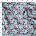 thumbnail image 3 of Soimoi Brown Poly Georgette Fabric Peony Floral Printed Craft Fabric by the Yard 52 Inch Wide, 3 of 6