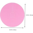 thumbnail image 5 of 1pc Silicone Bakeware Pizza Dough Cookie Dough Pie Crust Mat Non Stick Pastry Mat Non Skid Counter Mat Pink Cake Display Base Cupcake Decorating Supplies 12 Inch Cake Plate Macaron, 5 of 5