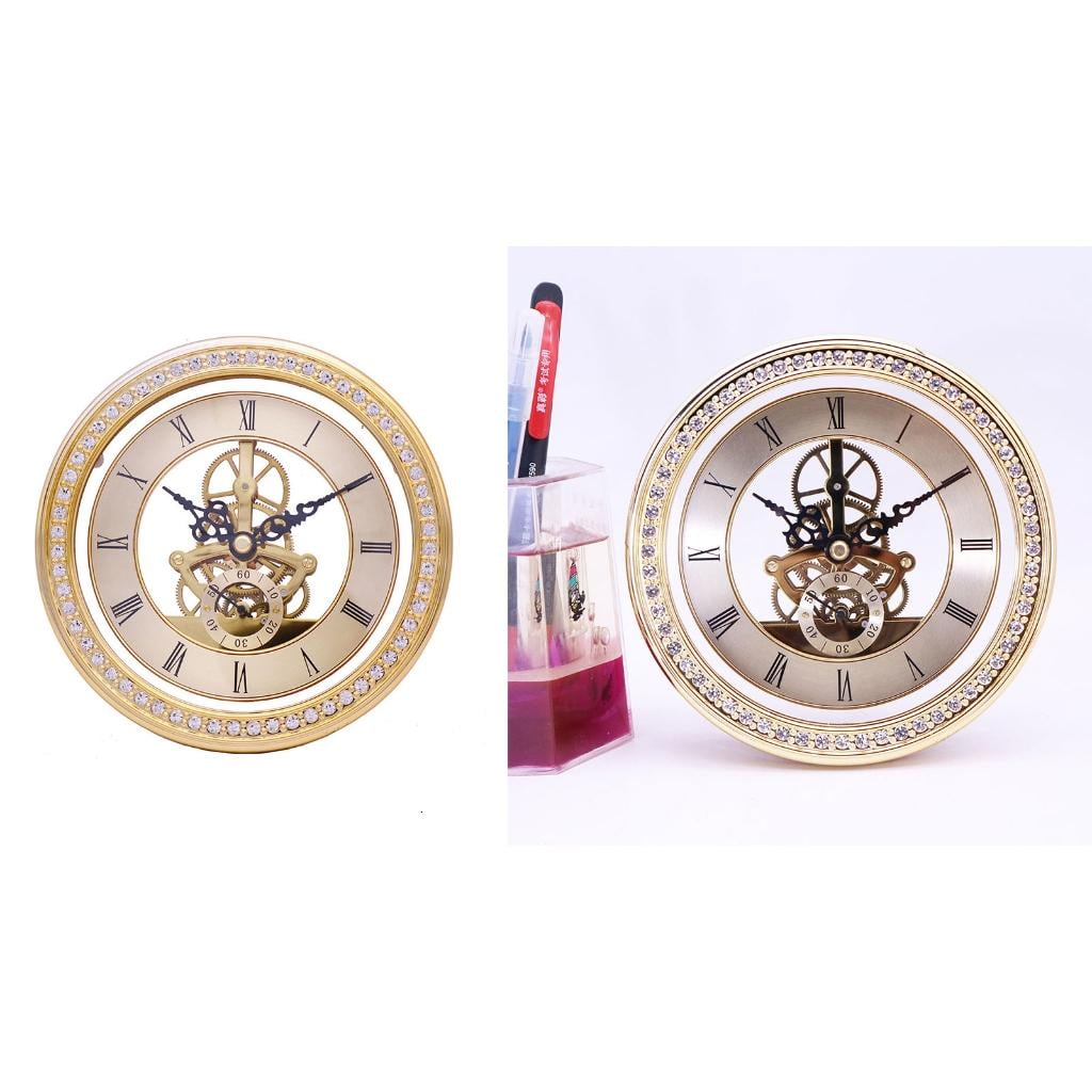 Vintage Clock Inserts Large Face Quartzs Clock Movement Roman Numeral Round Clocks Diameter 148mm DIY Parts Accessories