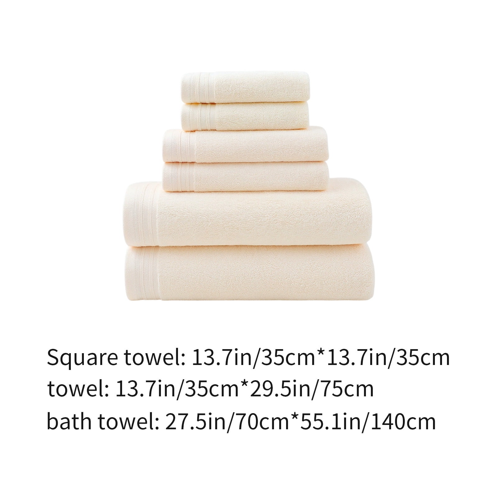 PALIFEUR Bath Towel Set 6pc Luxury Bath Towels Extra Soft Quicker Dry Highly Absorbent Face Towels Cotton Hand Towels for Bathroom Gym Shower Hotel School