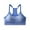 Blue, variant on Women's Racerback Sports Bra - Seamless Wireless, Moderate Support, Moisture Wicking Breathable, One Size (S-L), Gray for Yoga, Everyday Wear
