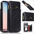 thumbnail image 3 of Phone Case for Samsung Galaxy S10e with Tempered Glass Screen Protector and Card Holder Wallet Cover Stand Flip Leather Cell Accessories Glaxay S 10e Gaxaly 10se Galaxies Se10 Cases Women Men Black, 3 of 13
