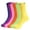 Navy-Fuchsia-Pink-Orange-Green-Yellow, variant on 6 Pairs Womens Crew Socks Size 6-11 - Lightweight Thin Casual Socks for Women, Breathable Cotton Blend Calf Length Socks Birthday Valentine's Day Christmas Gift for Mom Sisters Besties