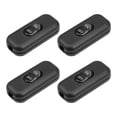 thumbnail image 4 of Uxcell AC 250V 6A On-Off Inline Cord Switch Black for Desk Lamp 4 Pack, 4 of 5