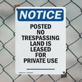thumbnail image 5 of (2 Pack) Posted No Trespassing Land Is OSHA Notice Sign 18 Inch X 24 Inch Indoor / Outdoor Rust-Free Aluminum Metal Signs for Workplace, Workshop, and Construction Site, Made in the USA, 5 of 8