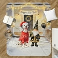 thumbnail image 4 of Happy New Year 2026 Dalmatian Santa Gnome Holiday Party Snow Cozy Sherpa Blanket Dog Lover Warm Soft Throw Blanket - 13019, 4 of 5