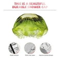 thumbnail image 5 of YFYANG Women's Double Waterproof Shower Cap, Watercolor Kiwi Pattern Reusable Hair Cap for All Hair Styles and Head Sizes, 5 of 9