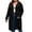 Black, variant on Winter Clearance!Brilliant Jackets for Women Plus Size No Hood Women's Oversized Open Front Hooded Draped Pockets Cardigan Coat Pink XL