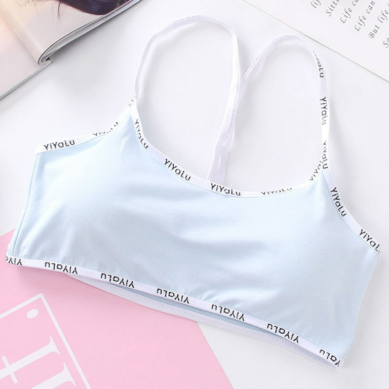 vbnergoie Lace Bralette With Extenders Thin Adjustable Strap Unpadded Cute  Triangle Bralette Lace Bra For Women High Support Bras for Women White