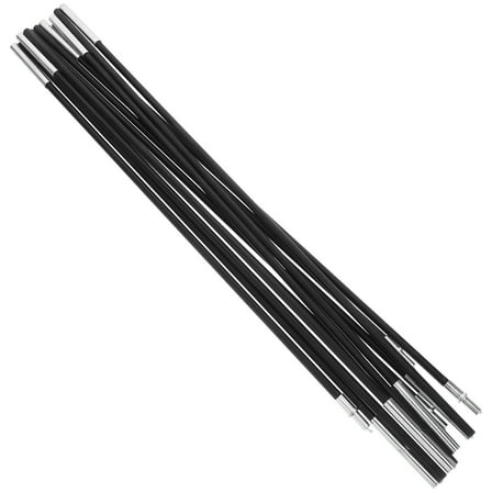 Uonlytech 2Pcs Replacement Kit for Tent Pole Black Fiberglass Portable Support Bar for Camping Hiking