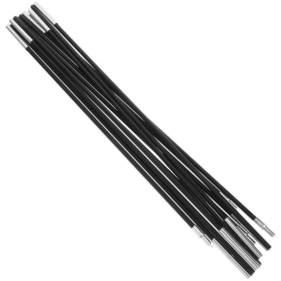 Uonlytech 2Pcs Replacement Kit for Tent Pole Black Fiberglass Portable Support Bar for Camping Hiking