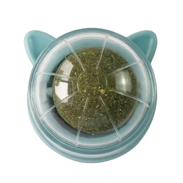 Catnip Ball Toys Redondo con tapa Cubierta de mesa Snacks Chew Cat Toy estilo V jinwen bola de hierba gatera