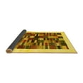 thumbnail image 2 of Ahgly Company Indoor Rectangle Solid Yellow Modern Area Rugs, 6' x 9', 2 of 4