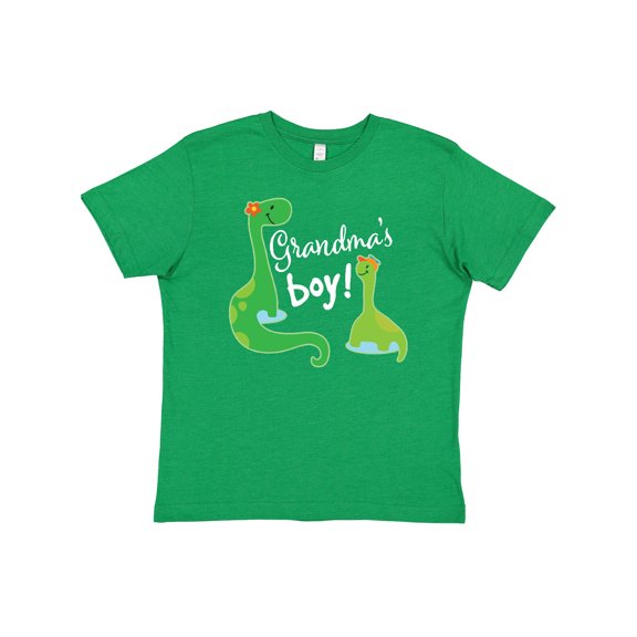 Inktastic Grandmas Boy Grandson Dinosaur Gift Youth T-Shirt