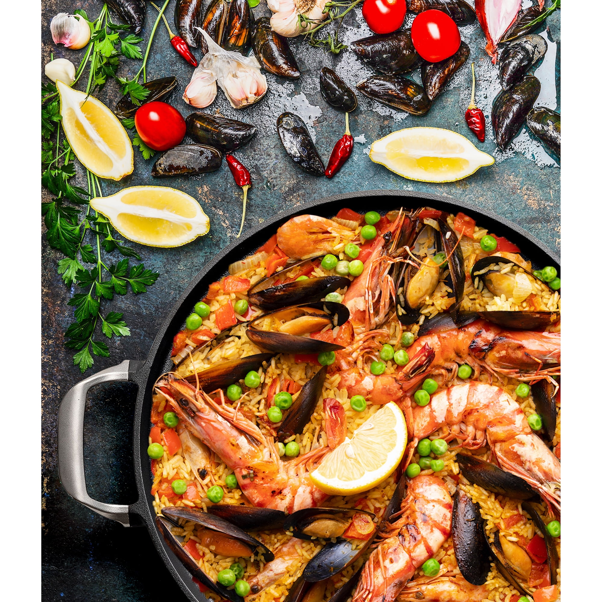 Outset 18.15 in Round ‎Oven-safe ‎Cast Iron Grill Pan