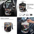 thumbnail image 4 of HUIACONG Bird Flower Auto Seat Covers Full Set of 12 Pack Auto Steering Wheel Cover Car Seat Belt Pad Car Trash Bin Car Organizer Rearview Mirror Accessories Car Coasters for Cup Holders Keychain, 4 of 6