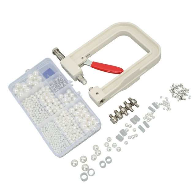 Perle Manuelle de Réglage de la Machine, le Positionnement Précis Presse à Main Simple d'Utiliser le Kit de Machine de Réglage de Perle Rond Fermement Fixé pour les Vêtements