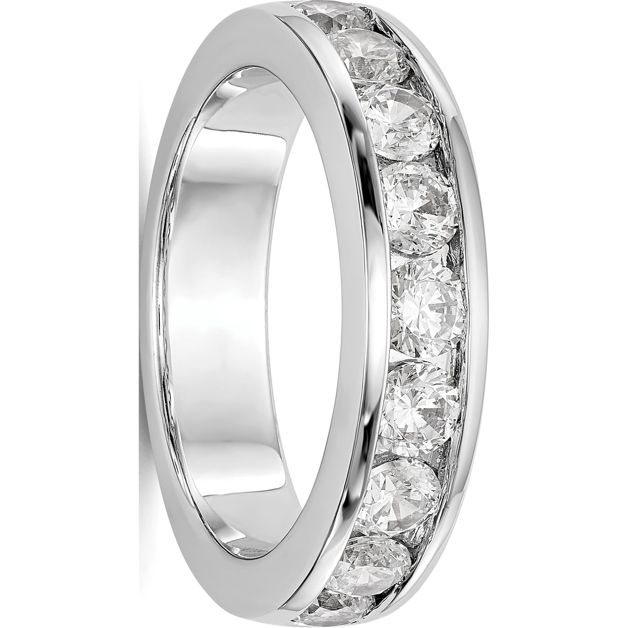 Diamond White Usa >> Usa 14k White Gold Aa Diamond Channel Band Walmart Canada Diamond White Usa >> Usa 14k White Gold Aa Diamond Channel Band Walmart Canada