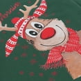 thumbnail image 4 of goowrom Pyjama de Noël Parent-Enfant avec Hauts Imprimés de Rennes et Pantalons à Carreaux, 4 of 5