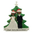 thumbnail image 6 of Maxora Personalized Christmas Ornament Marriage Couple 1st Christmas Ethic Skin Customized Ornament Free Customize, 6 of 8