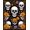 Black Gold Purple, Pattern 1, variant on ODIKA Gothic Damask Skull Medallion Halloween Ornate Border Design Pet Friendly & Kids Safe Play for Playroom, Bedroom, Reading Nook