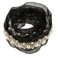 thumbnail image 4 of 1 yarda de perlas con de encaje de malla de ajuste de la cinta para coser la boda vestido de novia decoración negro Zulema Cinta de perlas, 4 of 7
