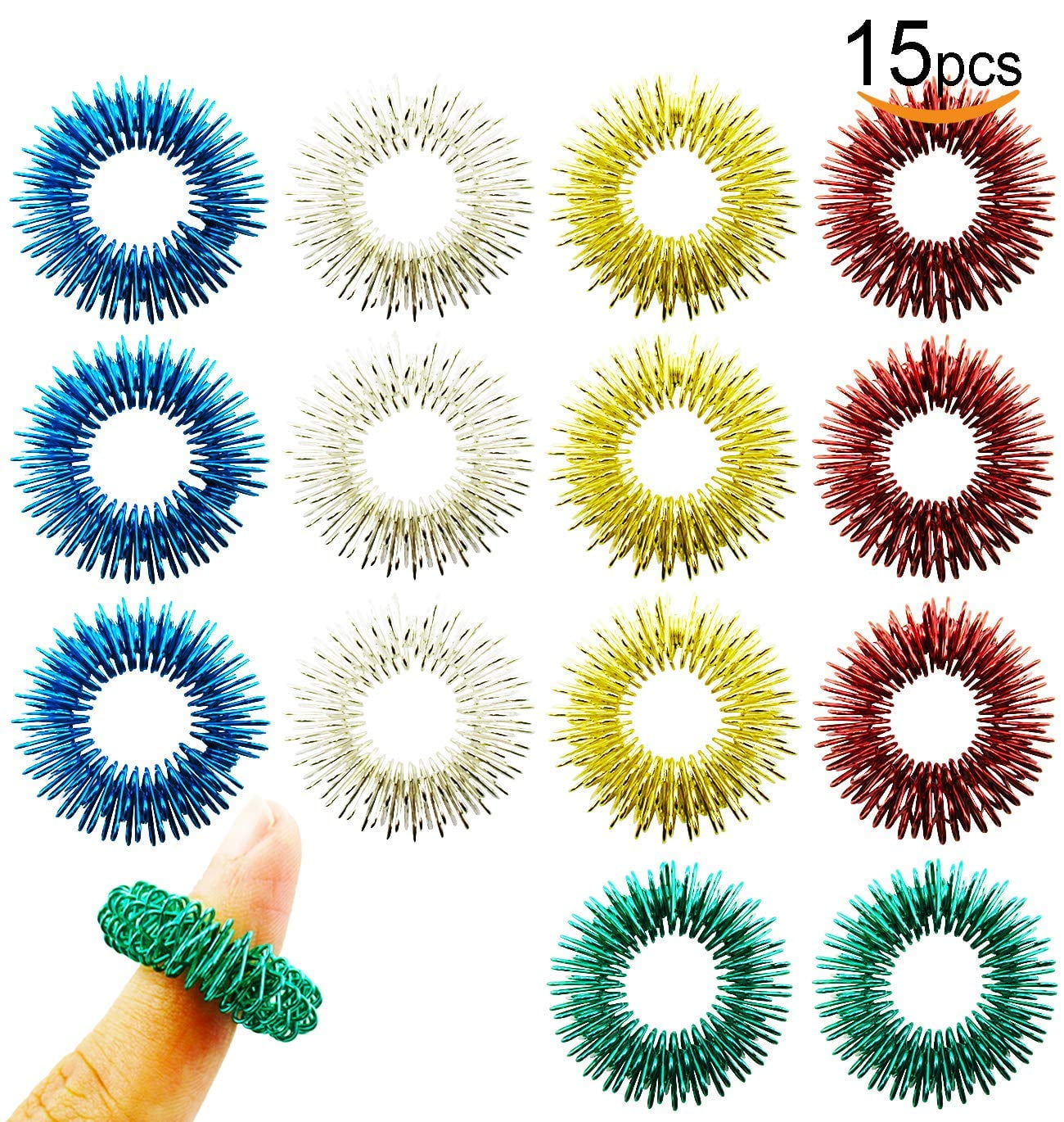 Details about   Acupressure Ring Spikey Sensory Fidget Toy 