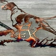 thumbnail image 6 of Rungungde 3D Metal Wall Art Decor, Rustic Metal Elk Saw Blade Deer Pheasant Dog Hunting Scene Wall Art Sculpture Hanging for Indoor Outdoor Home Office Cabin Farmhouse Animal Artwork Decorations, 6 of 7