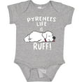 thumbnail image 3 of Inktastic Pyrenees Life is Ruff Great Pyrenees Boys or Girls Baby Bodysuit, 3 of 5
